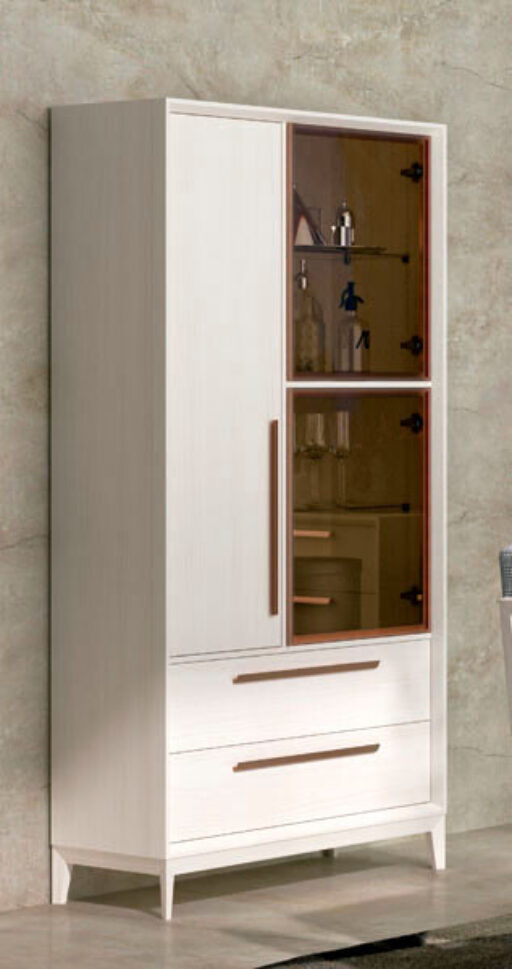 EC114 – VITRINA DE 100 IZDA CON BANCADA MADERA ESTORIL