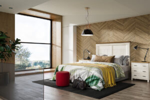 Cabecero Cerdeña madera de 150 | Mesita ancho 64 Cerdeña | CERDEÑA 82/01 – DORMITORIOS