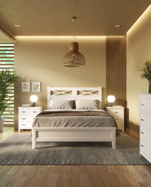 Cómoda Cerdeña | Cabecero Verona de 150 | Bancada madera de 150 | Mesita de 3 cajones Cerdeña | Mesita ancho 63 Cerdeña | CERDEÑA 91/02 – DORMITORIOS