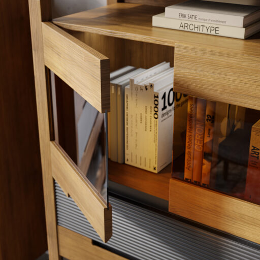 Vitrina baja puertas cristal Berna | Berna 03/01 – COMEDORES