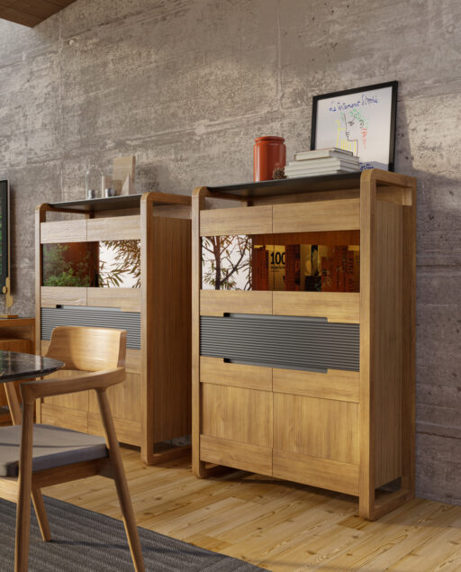 Vitrina baja puertas cristal Berna | Berna 03/02 – COMEDORES