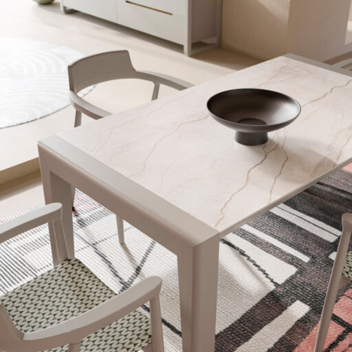 Mesa Fuerteventura 160 estirable | Silla Giovanna | BERNA 09/01 – COMEDORES