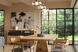 Mesa Formentera 180 | Silla Giovanna | Aparador Berna | BERNA 14/02 – COMEDORES