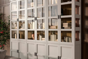 Estantería Modular costado cristal | LIBROS 60/04 – COMEDORES