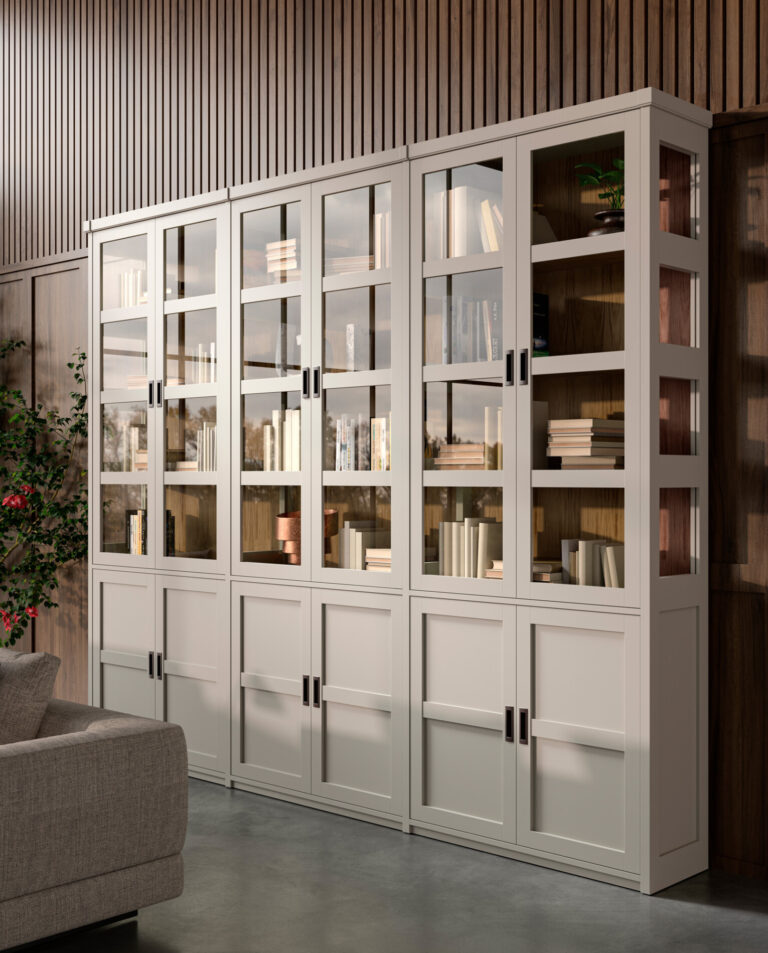 Estantería Modular Costado Cristal | Libros 60/04 – Comedores