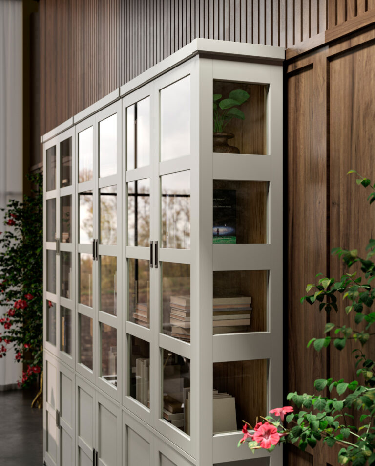 Estantería Modular Costado Cristal | Libros 60/01 – Comedores