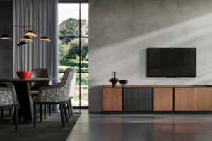 Modulo TV Praga | Mesa Lanzarote de 220 | Sillón Brianne | PRAGA 39/01 – COMEDORES