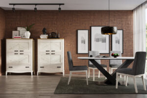 Vajillero Quebec | Mesa Lanzarote 200 | Silla Donna | QUEBEC 65/01 – COMEDORES