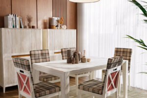 Mesa Fuerteventura 160 estirable | Silla Frida | Vajillero tallín | TALLIN 33/03 – COMEDORES