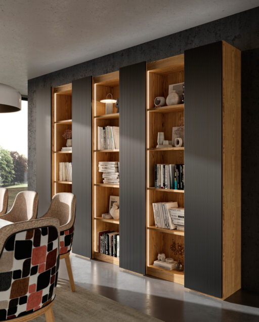 Estantería Modular | Sillón Brianne | PRAGA 55/02 – COMEDORES